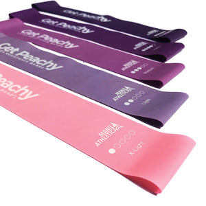 Get Peachy Latex Bands (5-Piece Set w Pouch)