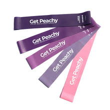 Load image into Gallery viewer, Get Peachy Latex Bands (5-Piece Set w Pouch)
