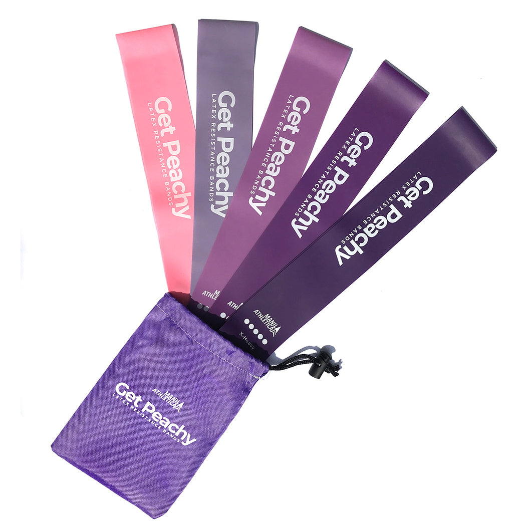 Get Peachy Latex Bands (5-Piece Set w Pouch)